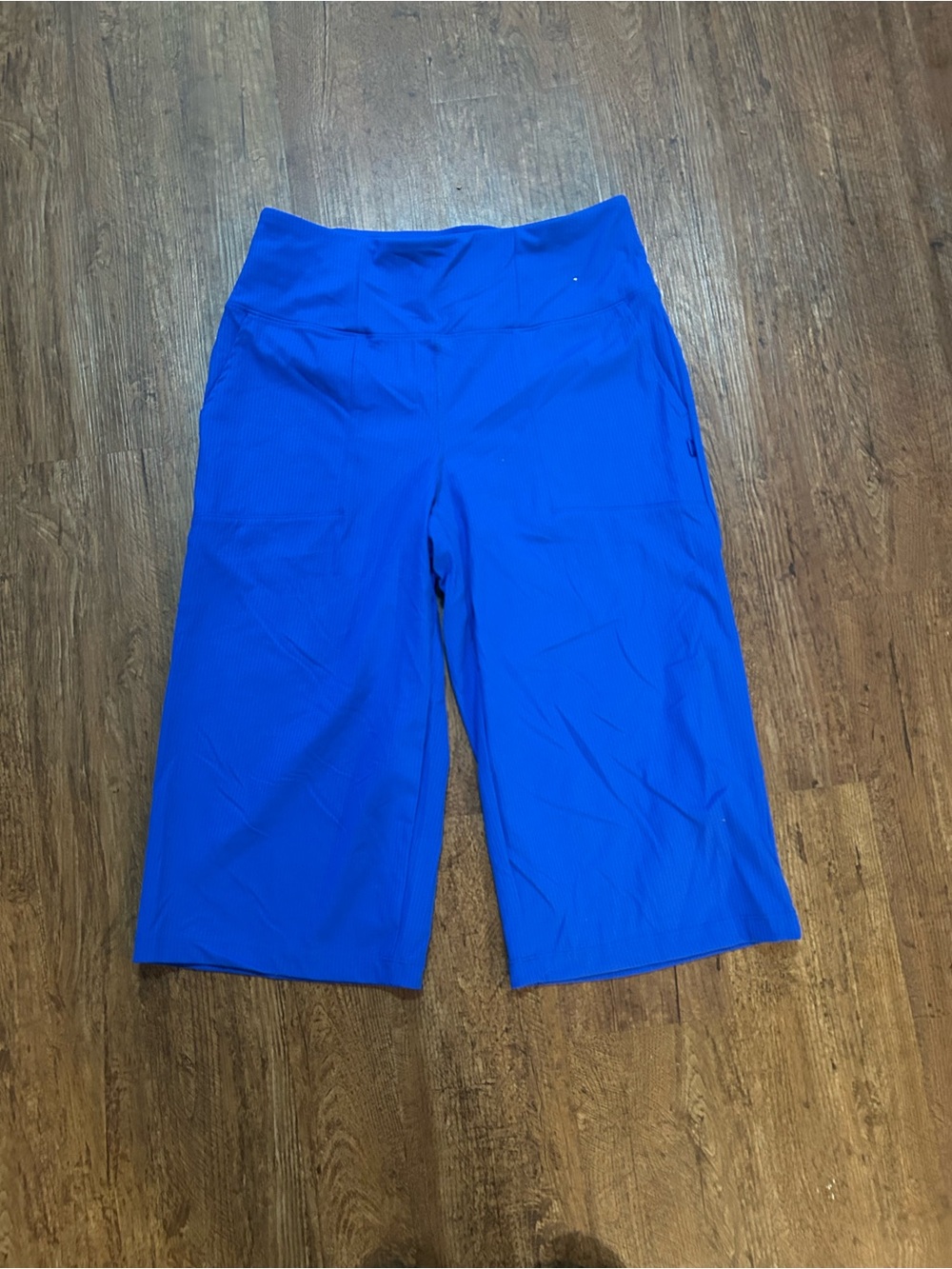 Mondetta Performance Luxury Capri Leggings Women M Blue High Rise Workout Yoga